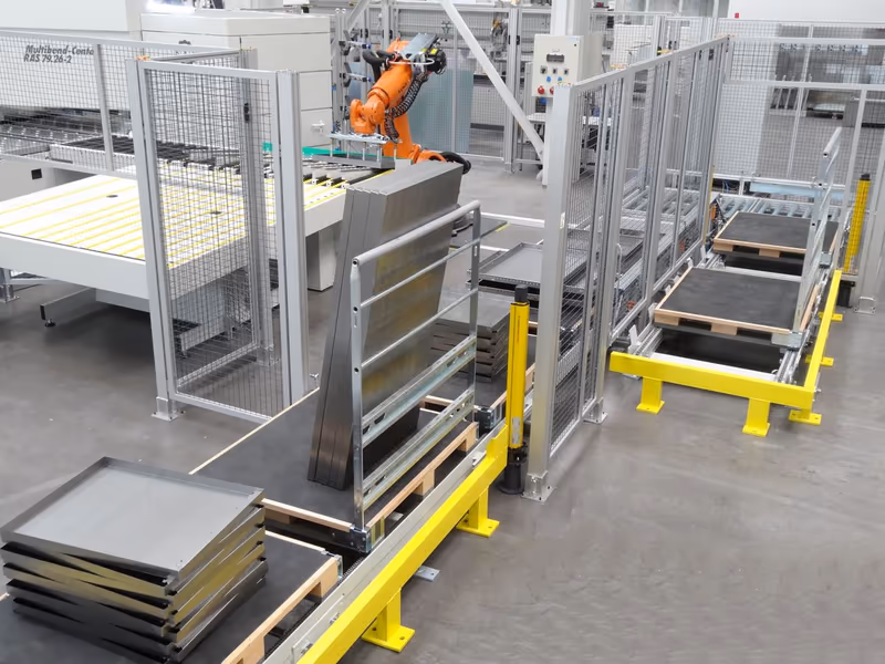 Vykládací robot horizontální a vertikální stohování
