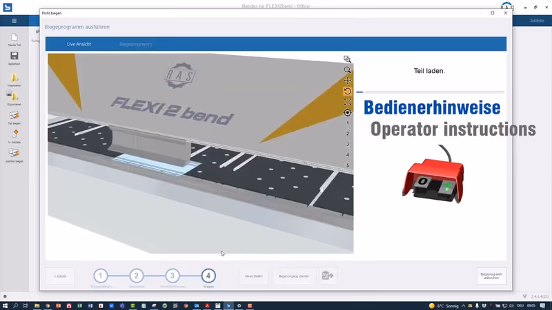 RAS | FLEXI2bend - programování nerezového odtokového žlabu