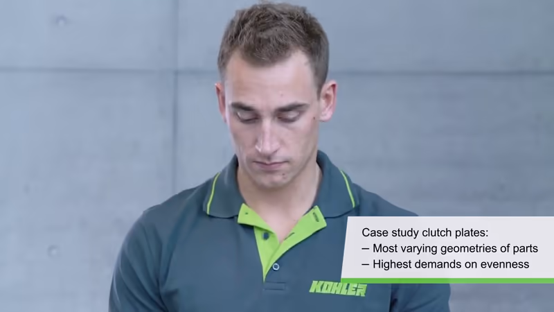 KOHLER | Peak Performer - rovnací stroj - riešenie na rovnanie kruhových dielov