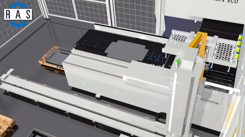 RAS | Multibend - Center ECOauto - vizualizácia automatizácie